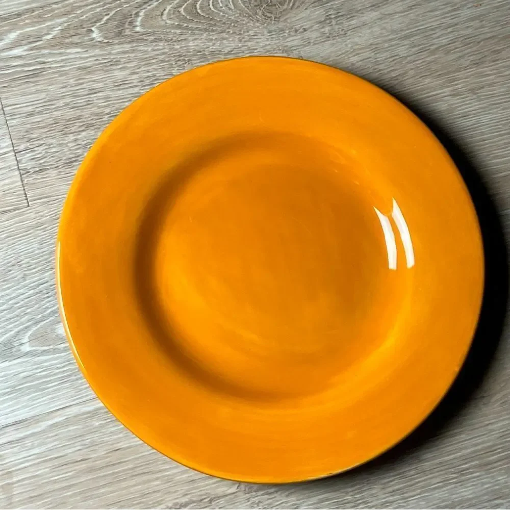 Pottery Barn Orange Sausalito Spice Terracotta Large Charger 12.25 Plate Platter
